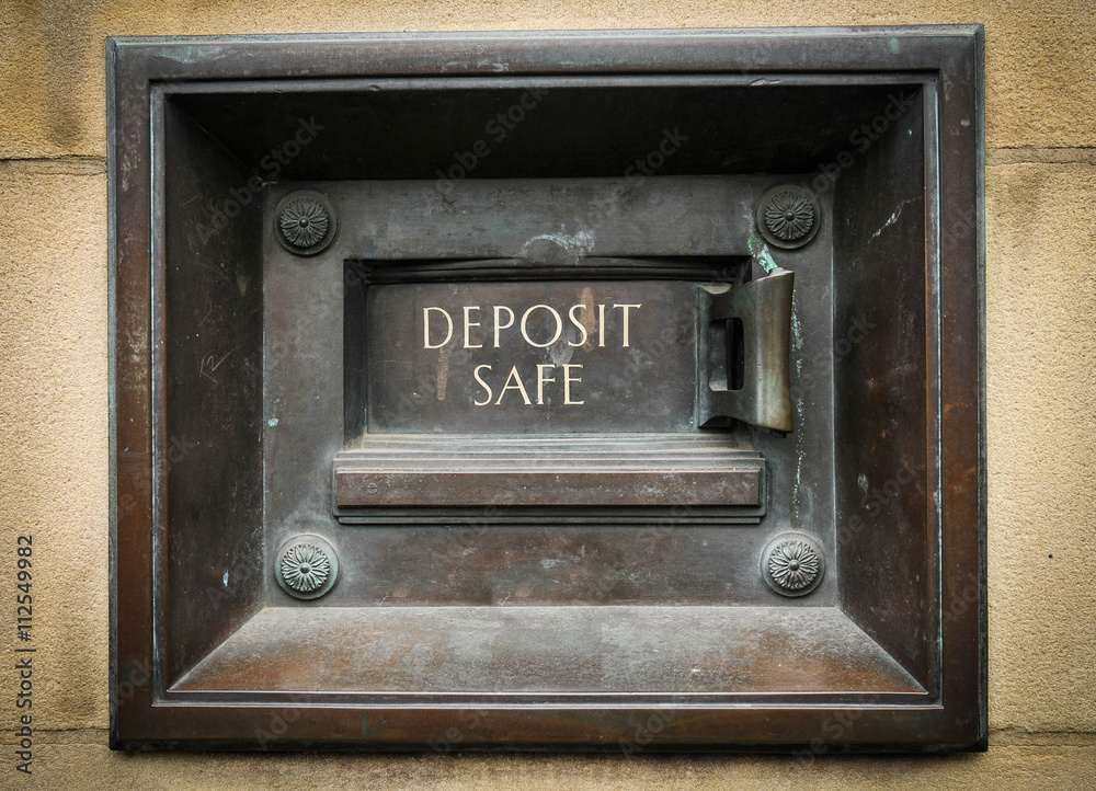 Vintage deposit safe