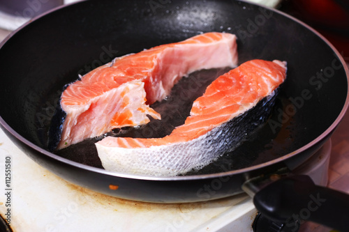 fresh slice of salmon