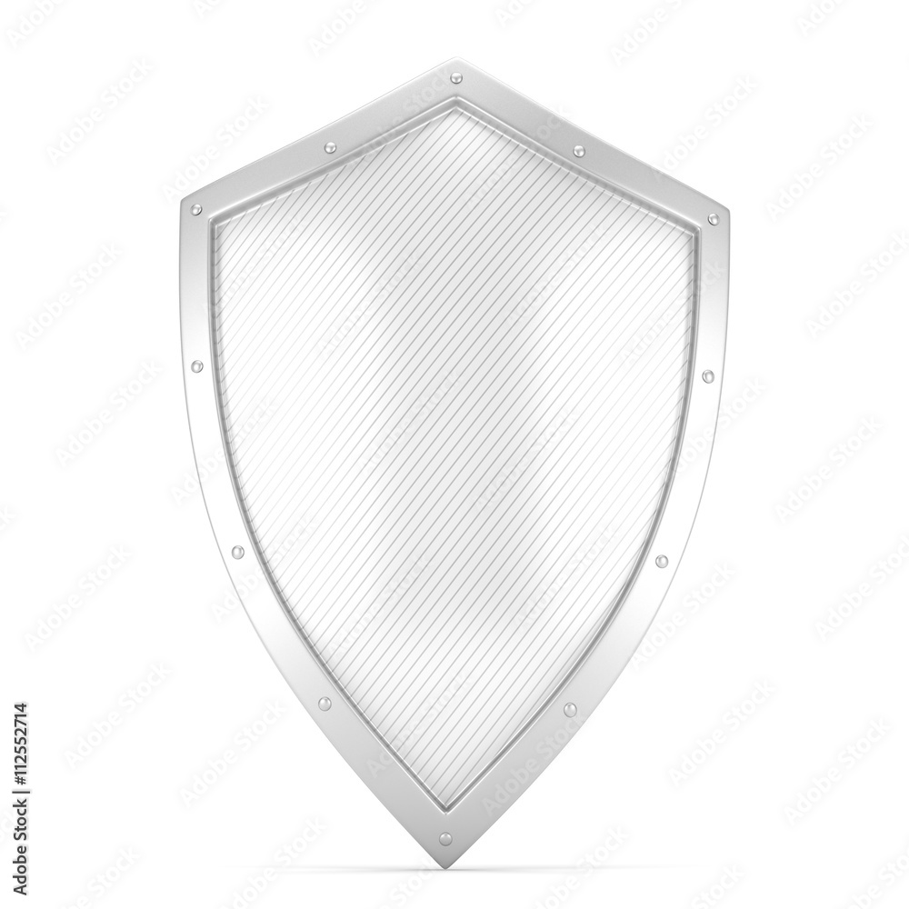 shield icon on white. 3d rendering. shield icon on white. 3d rendering.