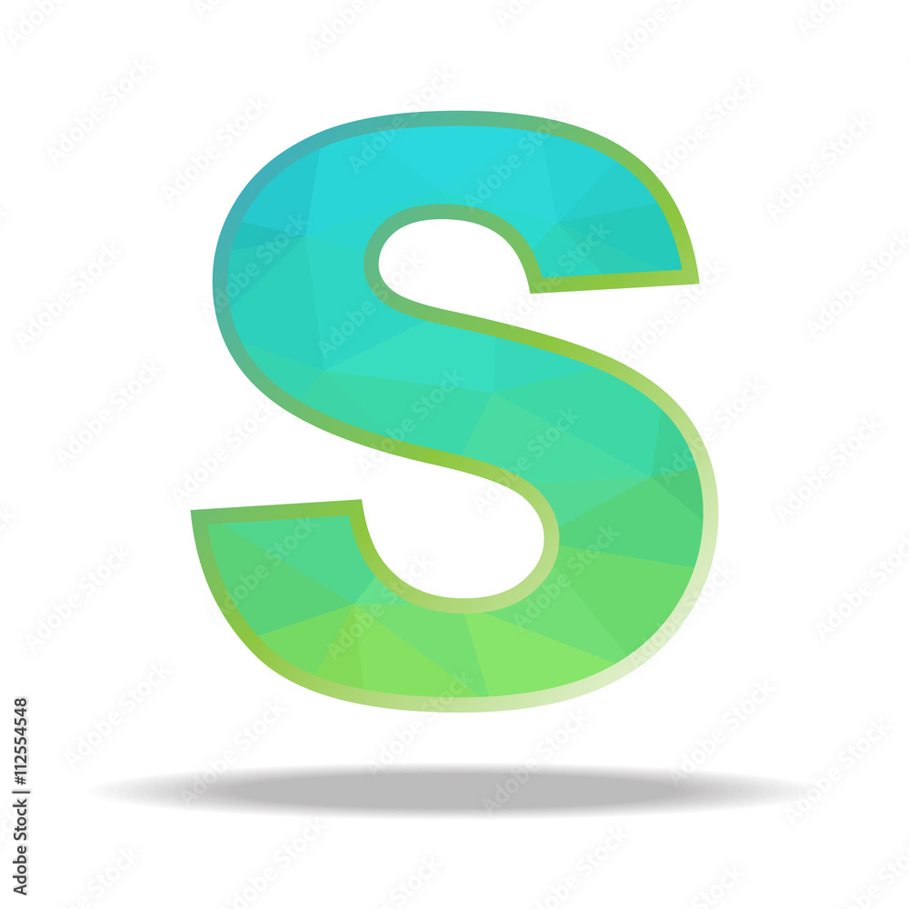 The illustration character design colorful polygon on white background. The illustration character design colorful polygon on white background.