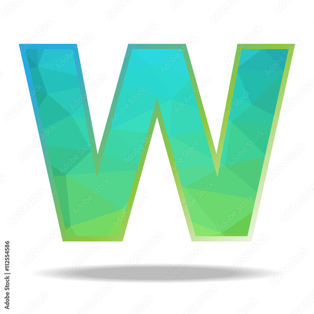 The illustration character design colorful polygon on white background. The illustration character design colorful polygon on white background.