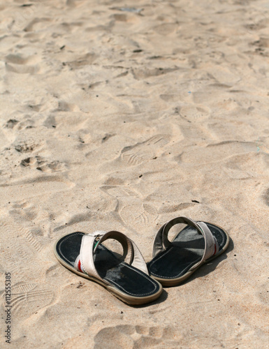 sandals and sand