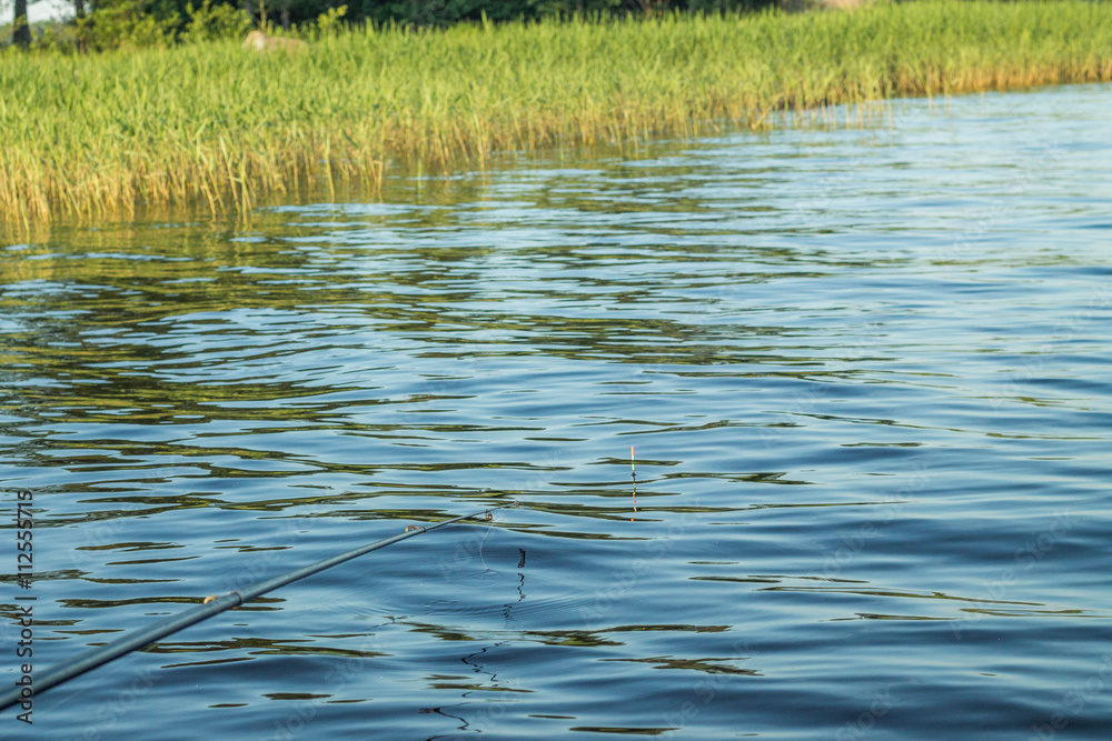 fishing,fishing landscape on the shore