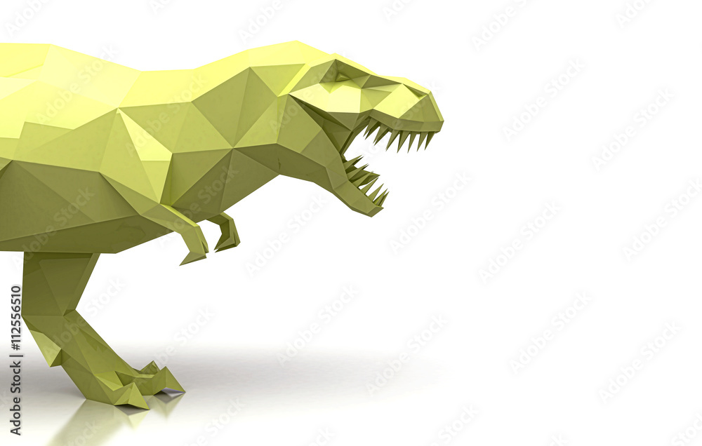 Fototapeta premium T-Rex, Tirannosauro, lowpoly, Tyrannosaurus rex, dinosauro