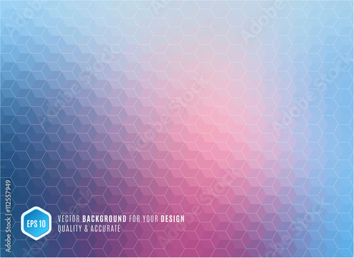 Modern Abstract geometric background with blue triangles for bus