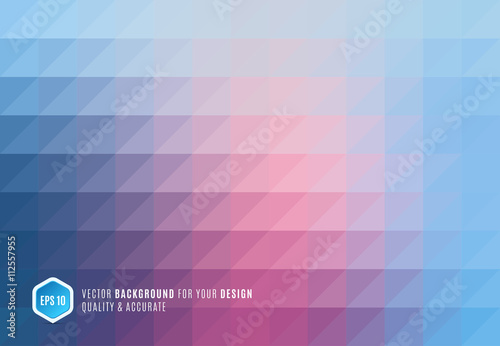 Modern Abstract geometric background with blue triangles for bus
