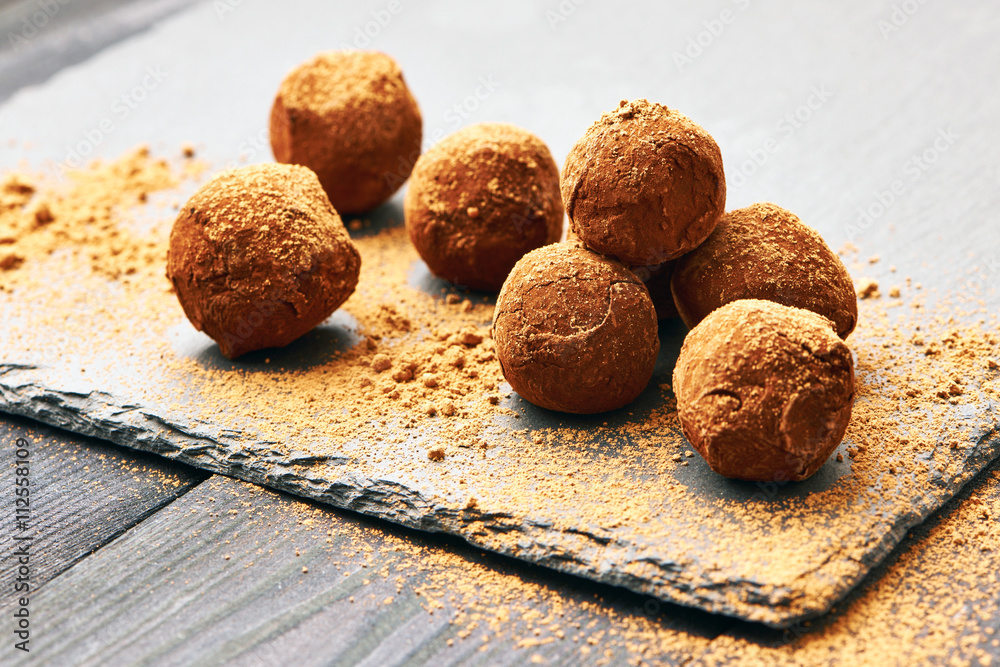 Homemade chocolate truffles Homemade chocolate truffles