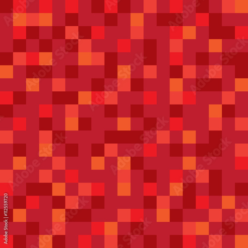 Abstract vector block texture red. Pixel background