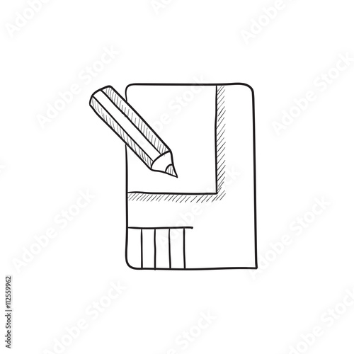 Layout of the house sketch icon.
