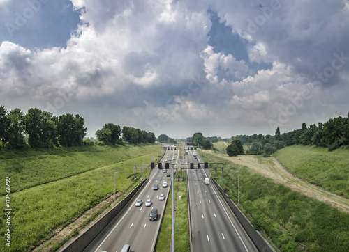 Highway in Belgium.