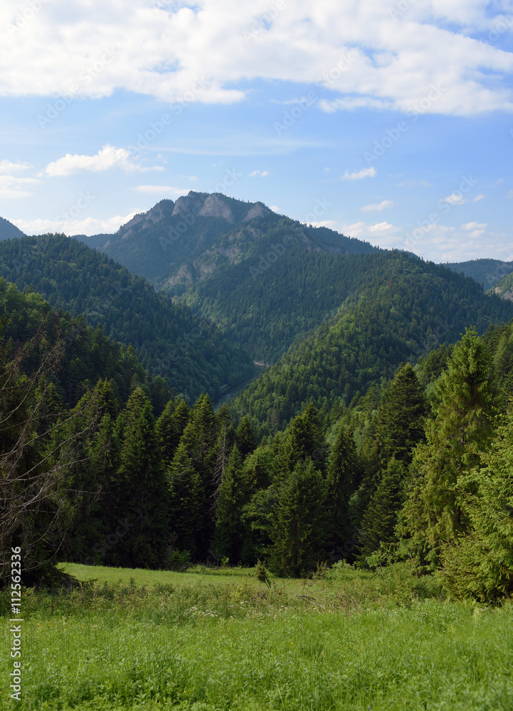 Mountains Pieniny in Slovakia and Poland