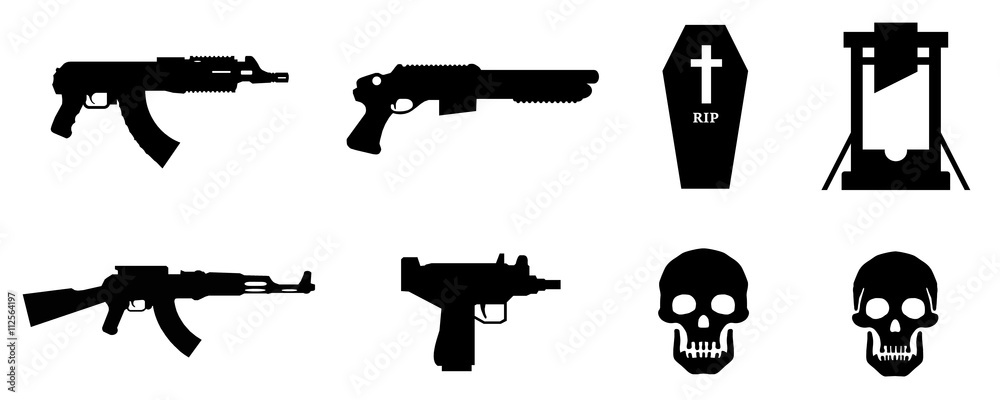Wunschmotiv: Armes et mort en 8 icônes #112564197