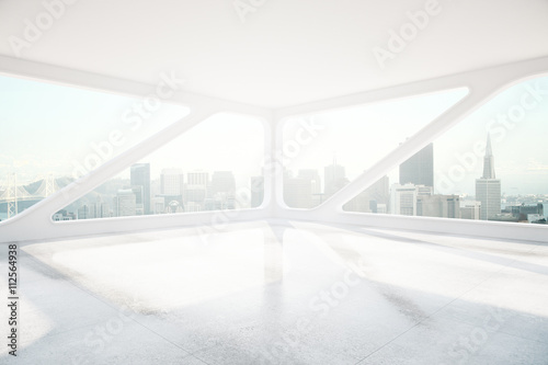 Interior with panoramic window side