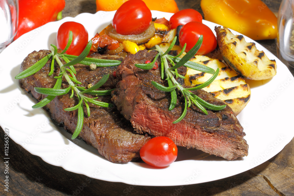 Grilled fillet of beef