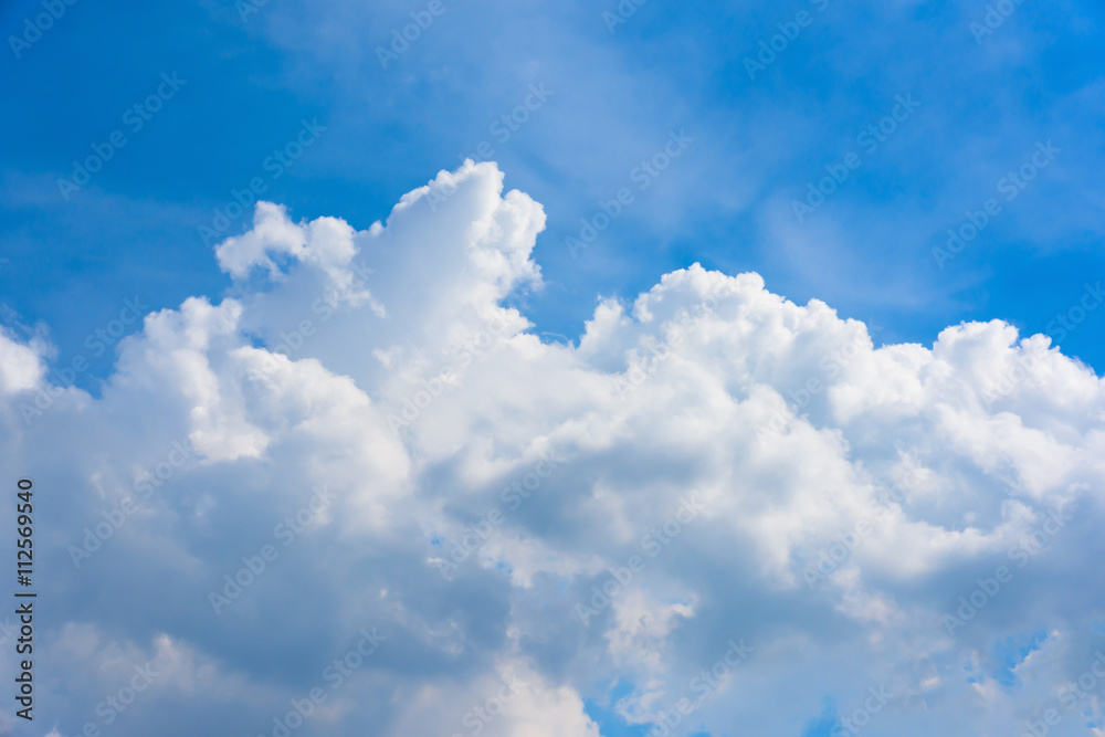 blue sky with clouds