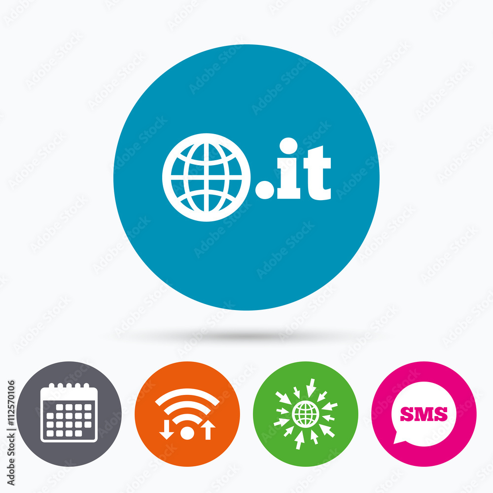 Domain IT sign icon. Top-level internet domain Domain IT sign icon. Top-level internet domain