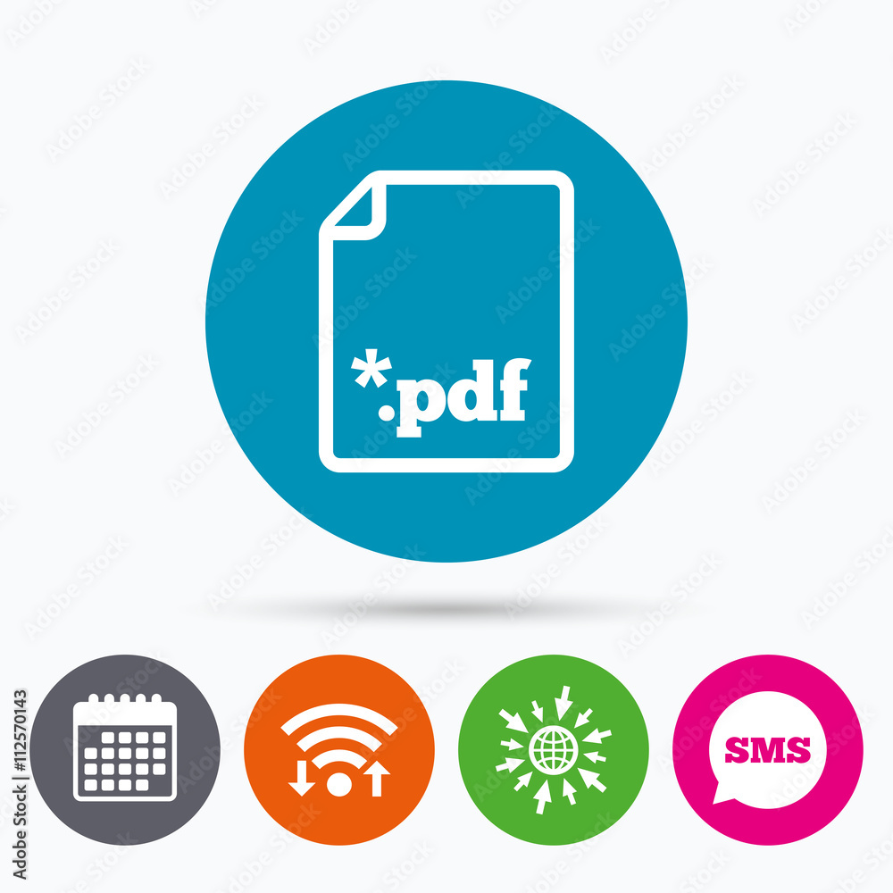 PDF file document icon. Download pdf button. PDF file document icon. Download pdf button.