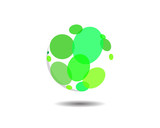 Circular Bubble Vector Logo Icon Template