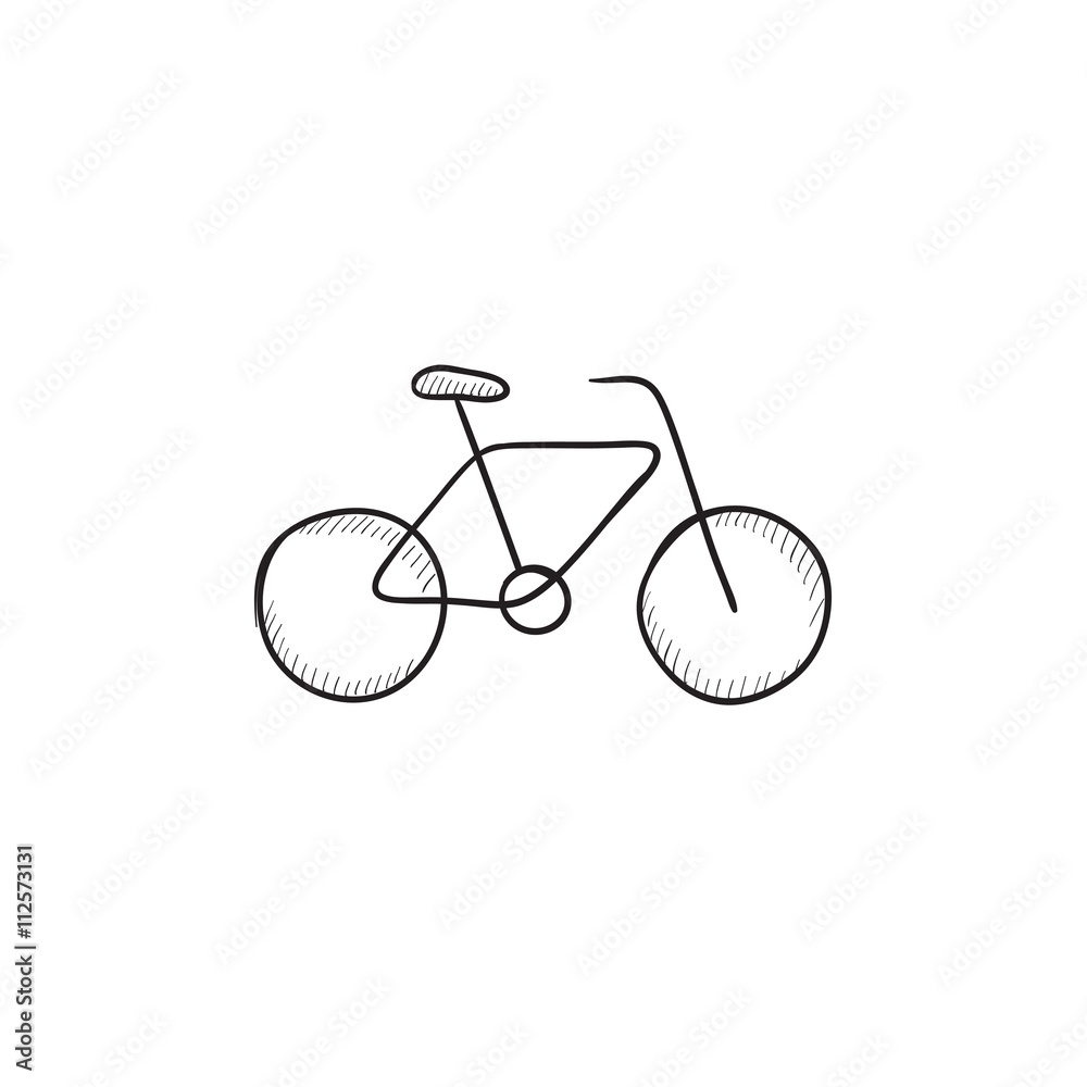 Bicycle sketch icon. Bicycle sketch icon.