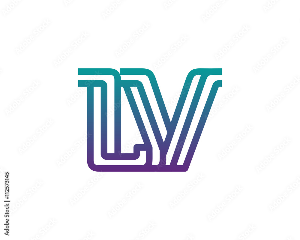 , lines letter logo , lines letter logo