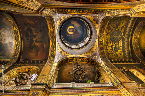 Basilica Dome Ceiling Saint Volodymyr Cathedral Kiev Ukraine photo