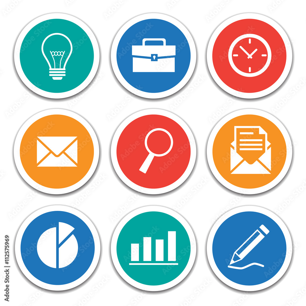 Business and Office icons set
