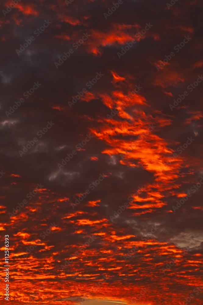 Fototapeta premium Sunset sky clouds
