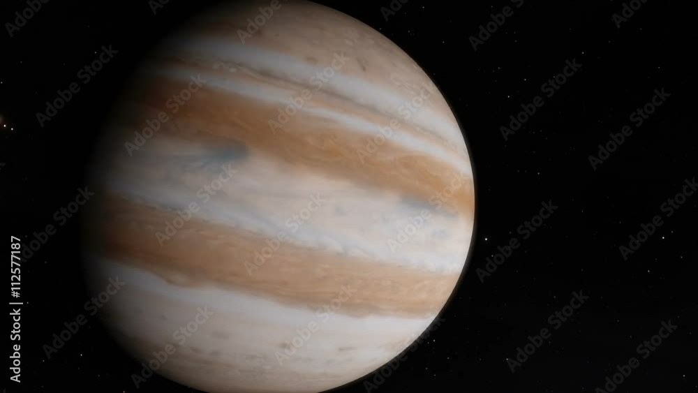 Timelapse animation showing the rotation of planet Jupiter and its moons.
Timelapse animation showing the rotation of planet Jupiter and its moons.
