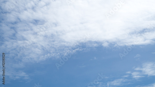 Fototapeta Naklejka Na Ścianę i Meble -  Clouds on blue sky landscape wide screen