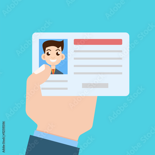 Car driver license in hand
