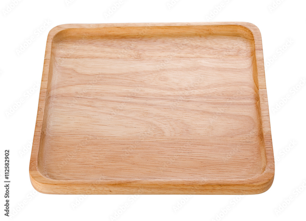 wooden plate isolated on white background wooden plate isolated on white background