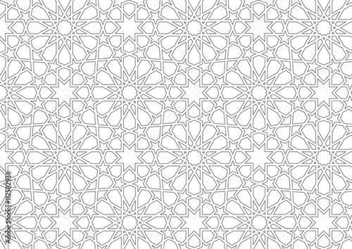 İslami motif (Beyaz zemin üzerinde)