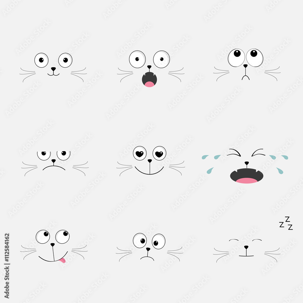 Premium Vector  Cute cat angry cartoon icon illustration.