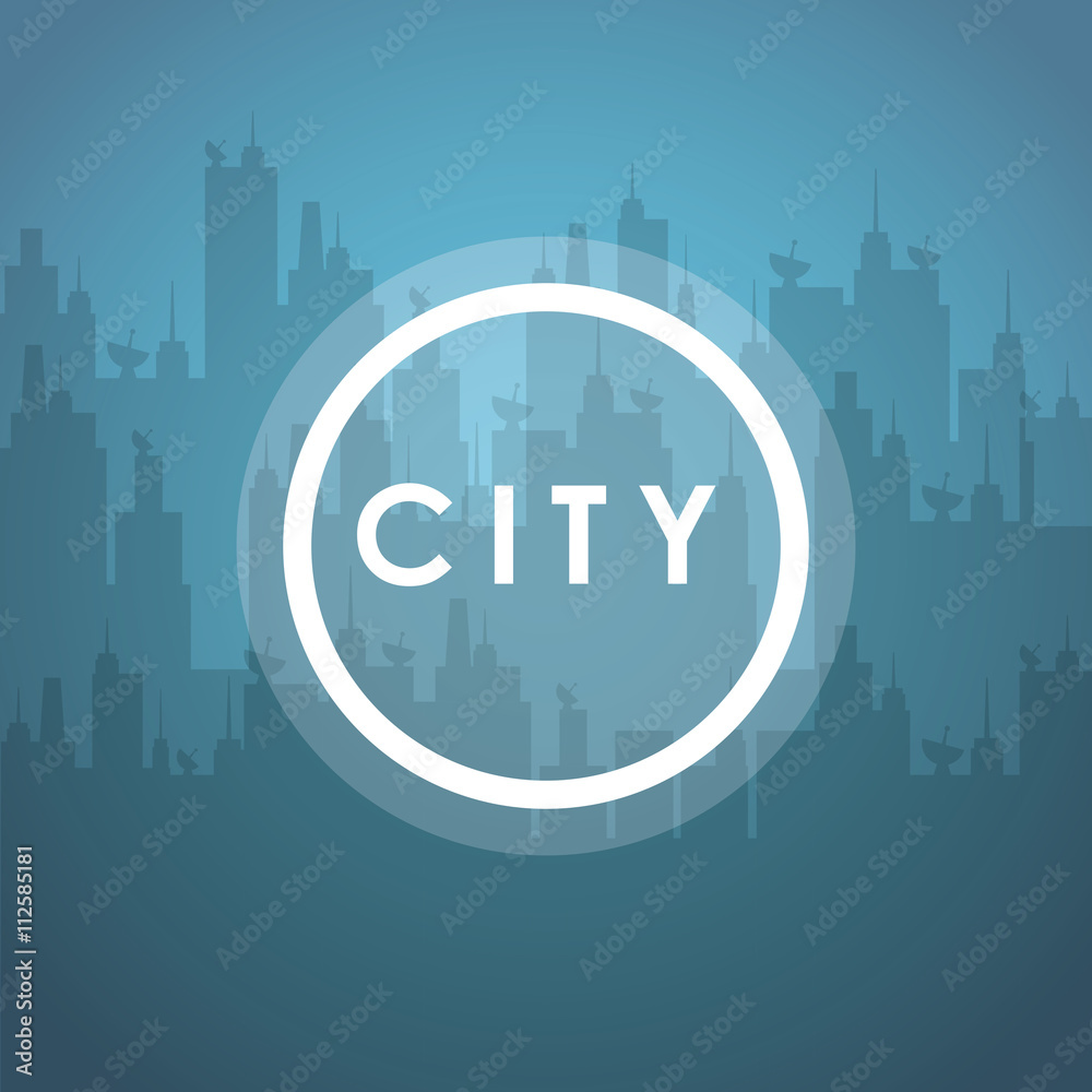 City design. Building icon. Colorful illustration , vector