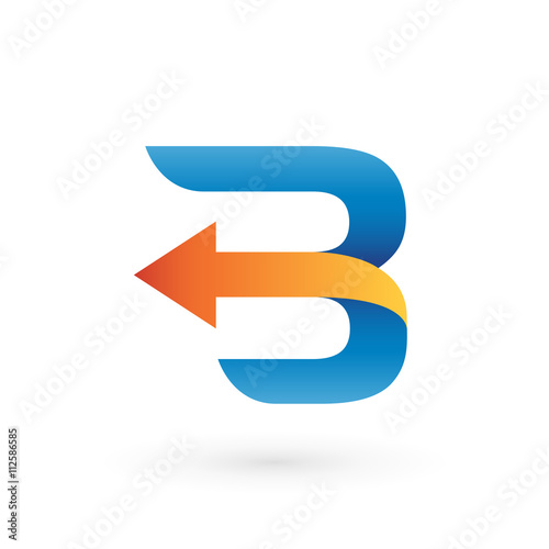 Abstract Letter B with Arrow BackLogo Free Download Abstract Letter B with Arrow BackLogo - GFXLoad
