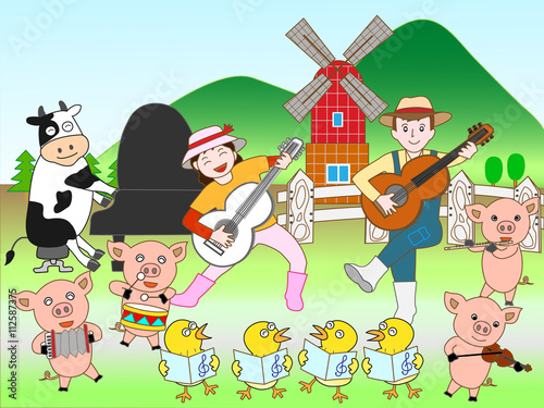 畜産農家のコンサート