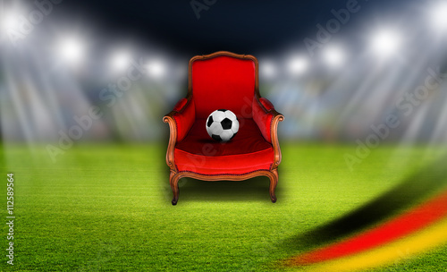 Plüschsessel im Fußballstadion