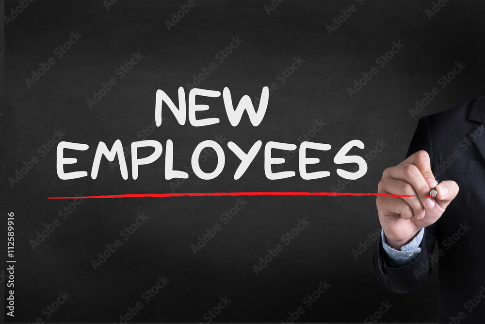 Fototapeta premium NEW EMPLOYEES