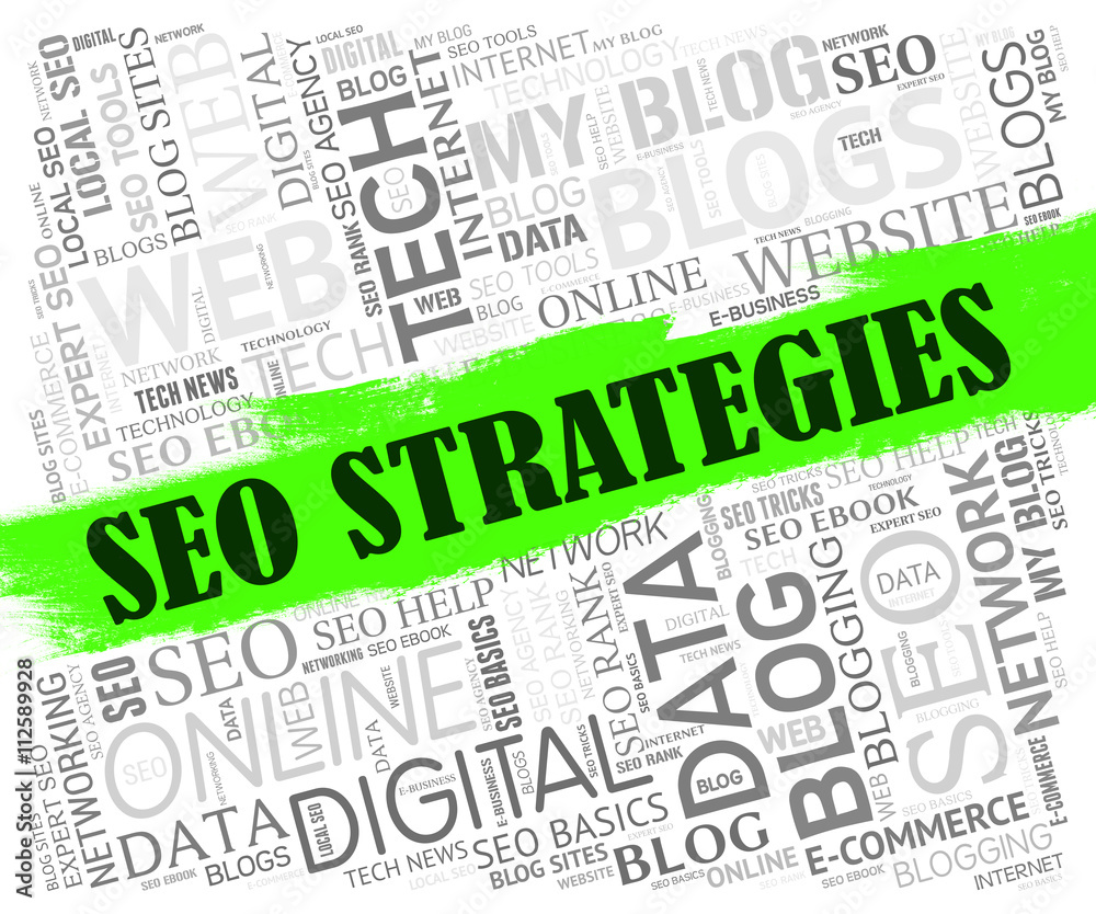 Seo Strategies Shows Search Engine And Internet
