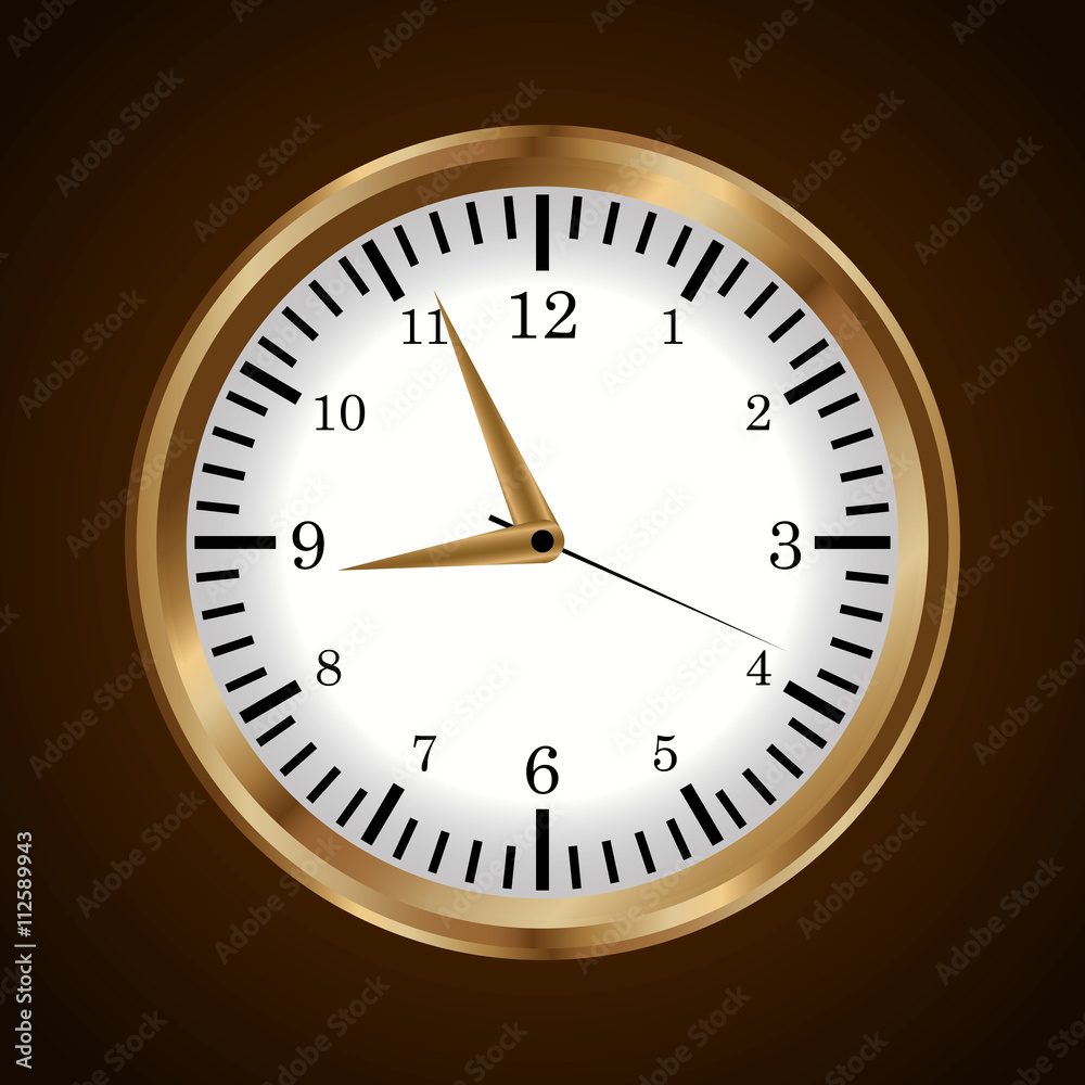 Time design. Clock icon. Flat illustration Time design. Clock icon. Flat illustration