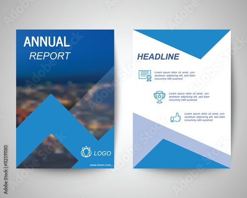 night cityscape flyer a4 template