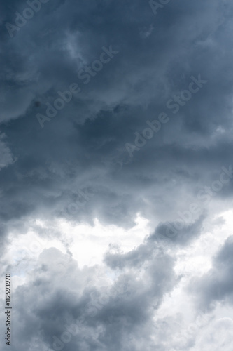 Blue storm cloudy sky