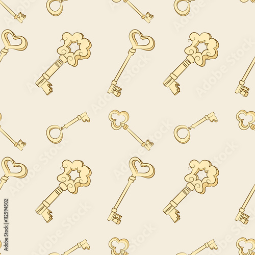 Seamless keys pattern