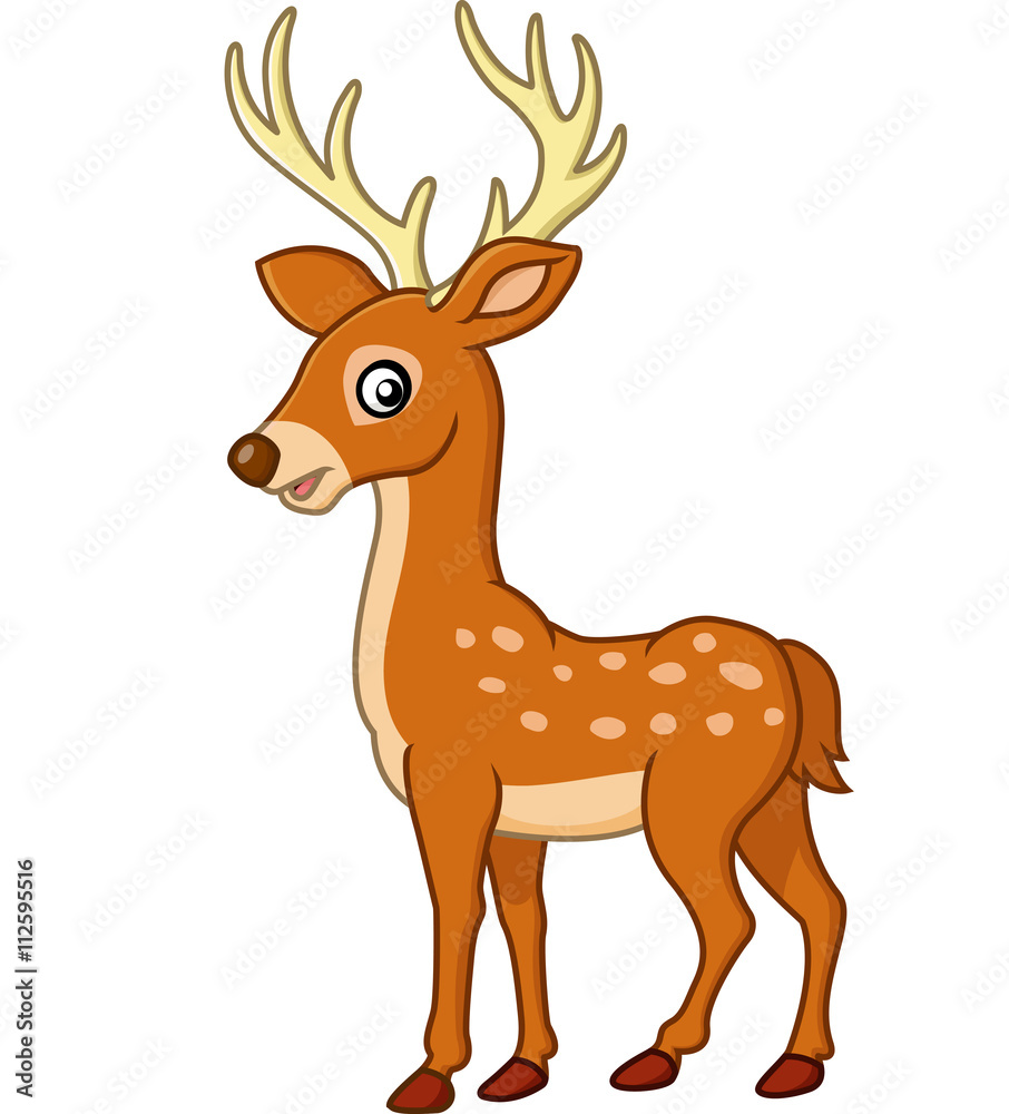 Fototapeta premium Cute deer cartoon
