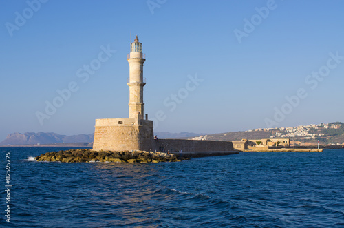 Lighthouse of Chania port, Crete, Greece