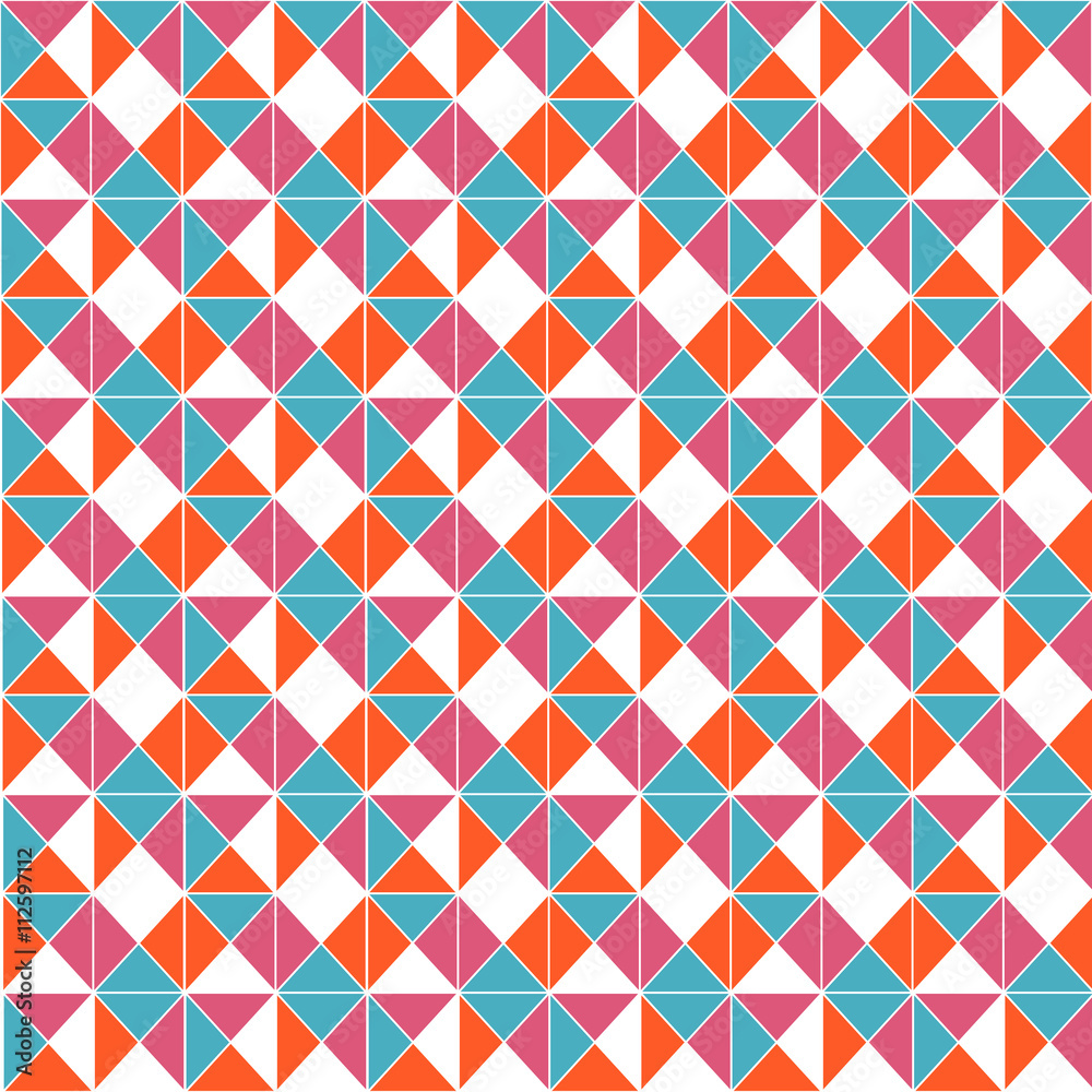 Vintage hipsters geometric pattern