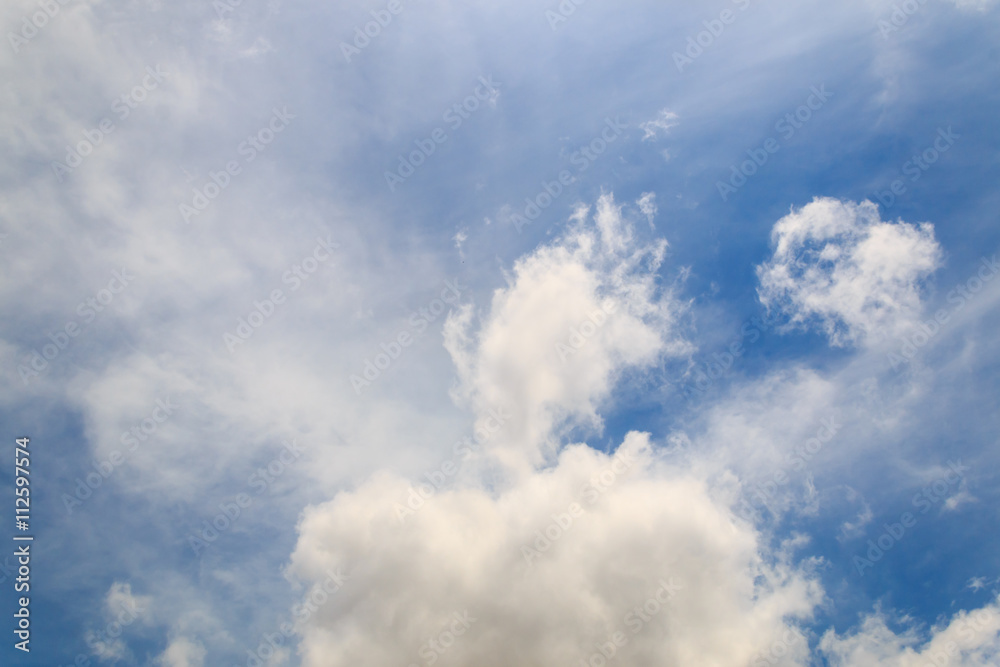 clouds on blue sky