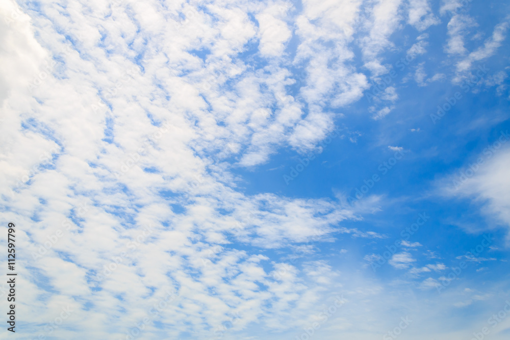 clouds on blue sky