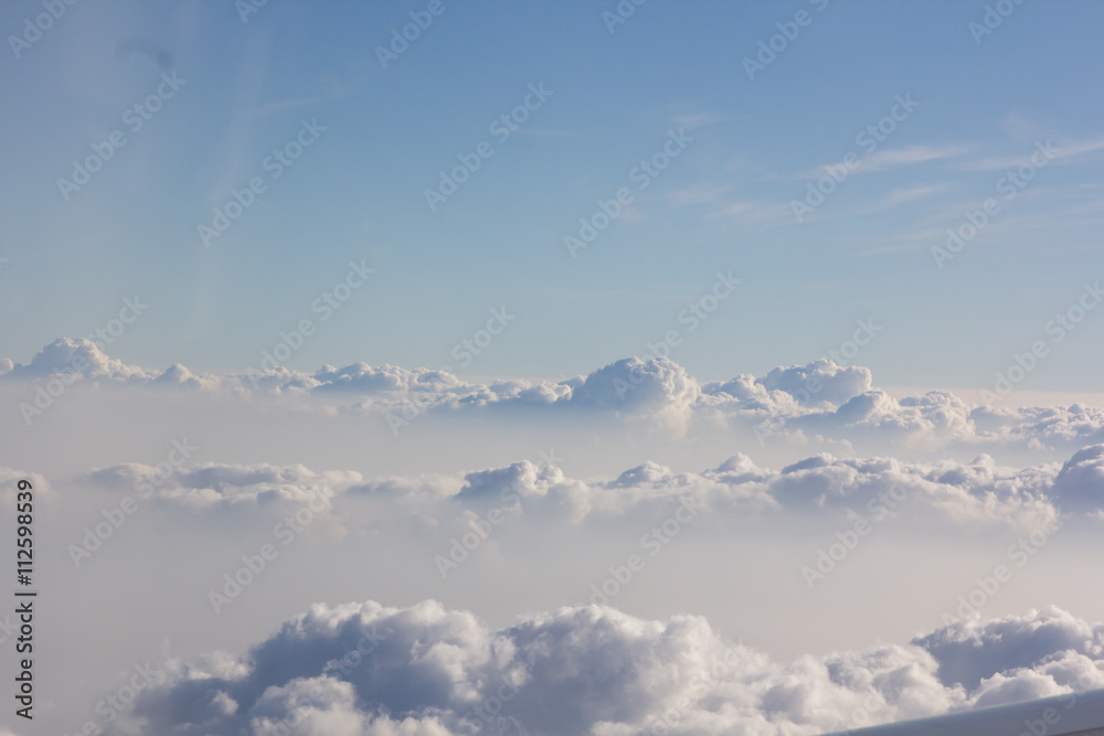 Obraz premium above cloud blue sky background only