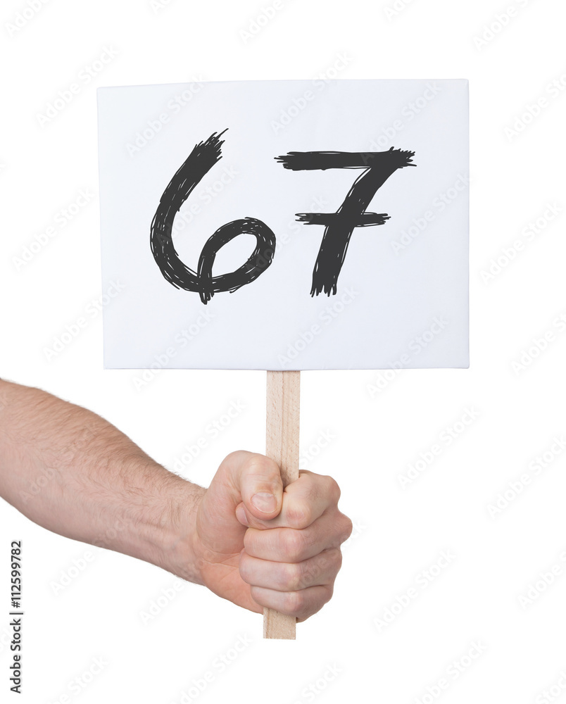 Sign With A Number 67 Stock Photo Adobe Stock sign-with-a-number-67-stock-photo-adobe-stock